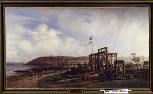 Le marché à Nizhny Novgorod, vendeur de cloches - Aleksei Petrovich Bogolyubov