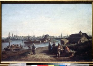Vue de la ville de Kazan sur la Volga en Russie - Aleksei Petrovich Bogolyubov