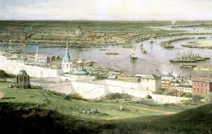 Vue de Nijni Novgorod, 1878 - Aleksey Bogolyubov