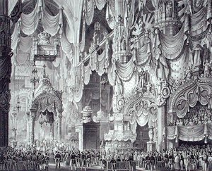 Couronnement de Ferdinand I (1793-1875) dans la cathédrale de Milan
