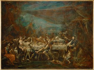 Banquet nuptial de bohemiens - Wedding banquet of ... - Alessandro (style of) Magnasco