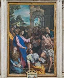 La résurrection de Lazare - Alessandro (workshop of) Allori