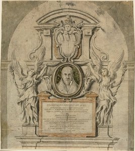Projet de mémorial pour le pape Grégoire XV - Alessandro Algardi