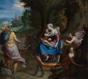La Fuite en Égypte - Alessandro Allori