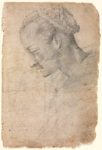 Profil de tête de femme (recto) - Alessandro Casolani