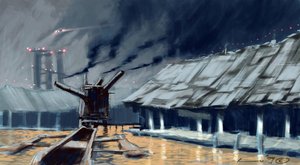 Anticipation : maisons sur pilotis (palafittes). Illustration par Alesandro Lonati. 2010 - Alessandro Lonati