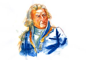 Portrait du baron Antoine Augustin Parmentier (1737-1813), pharmacien, diététicien et agronome français - Alessandro Lonati