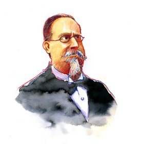 Portrait de Cesare Lombroso (1835-1909) fondateur de l