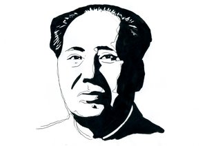 Portrait du révolutionnaire communiste chinois et père fondateur de la République populaire de Chine Mao Zedong - Alessandro Lonati