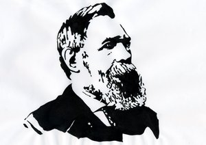 Portrait de Friedrich Engels (1820-1895), théoricien socialiste et homme politique allemand - Alessandro Lonati