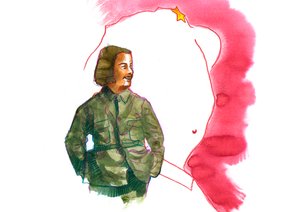 Portrait de Jiang Qing (1914-1991) épouse de Mao Zedong - Alessandro Lonati