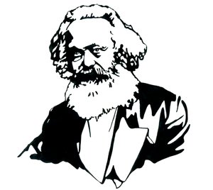 Portrait de Karl Marx (1818-1883), philosophe et théoricien politique
