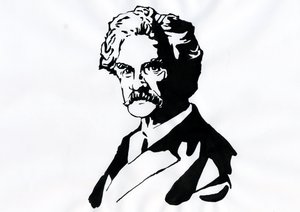 Portrait de Mark Twain (1835-1910)