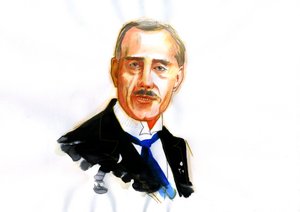 Portrait du physicien français Maurice de Broglie (1875-1960).