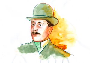 Portrait du poète Guillaume Apollinaire (1880-1918)
