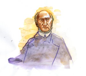 Représentation de Victor Schoelcher (1804-1893) homme politique français, franc-maçon, connu pour avoir dirigé le décret de l