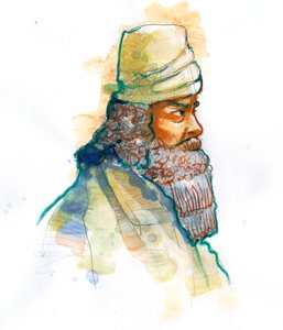 Représentation de Zoroastre ou Zarathoustra fondateur du zoroastrisme