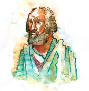 Représentation du poète grec Homère (8ème siècle av. J.-C.) - Alessandro Lonati