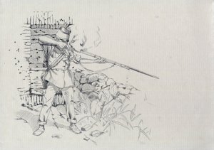 Second Empire (1852-1870) : fantassin tirant, soldat de l