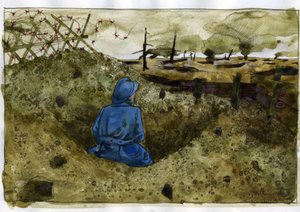 Première Guerre mondiale : un poilu dans la tranchée - Alessandro Lonati