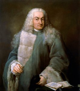 Portrait de Giulio Contarini da Mula (1519-1575), avocat de San Marco, peinture par Alessandro Longhi (1733-1813)