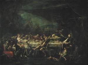 Banquet de mariage bohémien, vers 1730-35 - Alessandro Magnasco