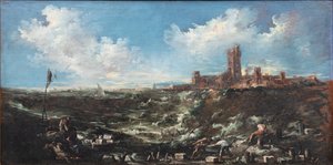 La prière des moines au bord de la mer - Alessandro Magnasco