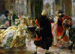 Le Café Florian au XVIIIe siècle - Alessandro Milesi