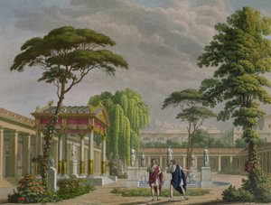 Jardins de la Maison de Diomède à Pompéi, décoration pour l