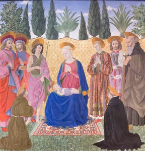 Madone et Enfant avec des saints, connue sous le nom de retable de Cafaggiolo - Alessio Baldovinetti