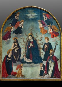 Madone et Enfant avec Saints - Alessio & Scheggini Michele da Larciano (known as Graffione) (1470 85) Baldovinetti