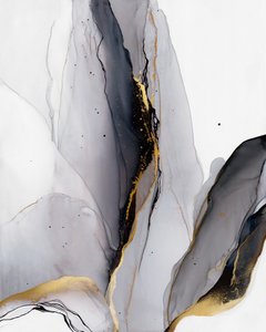 Élégant gris doré fluide