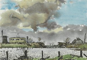 Pont démoli, Allemagne - Alex Colville