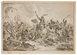 Bataille entre les Géorgiens et les tribus montagnardes - Alexander Orlowski