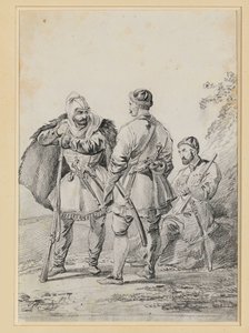 Trois hommes caucasiens en conversation - Alexander Orlowski