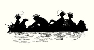 Illustration pour Nous Trois et Troddles - Alexander Carruthers Gould
