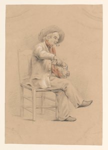 Homme assis dans une chaise versant un verre - Alexander Cranendoncq