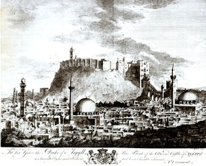 Vue de la ville et du château d
