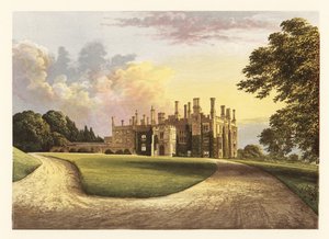 Maison Eggesford, Devon, Angleterre, 1880 (gravure) - Alexander Francis (after) Lydon