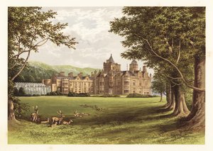 Holker Hall, Lancashire, Angleterre, 1880 (gravure) - Alexander Francis (after) Lydon