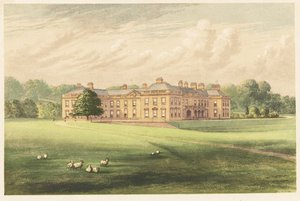 Holme Lacy House, Herefordshire, Angleterre. 1880 (gravure)