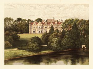 Keele Hall, Staffordshire, Angleterre, 1880 (gravure) - Alexander Francis (after) Lydon