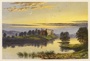 Paysage de loch écossais : Loch Linlithgow - Alexander Francis (after) Lydon