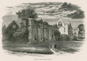 Abbaye de Dryburgh, vue du sud-est