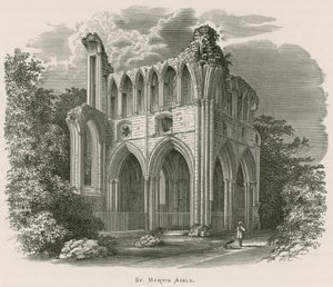 Abbaye de Dryburgh, allée de Sainte Marie - Alexander Francis Lydon