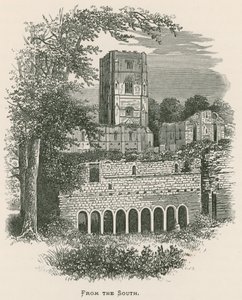 Abbaye de Fountains, vue du sud - Alexander Francis Lydon
