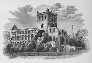 Depuis le sud-est, Abbaye de Jedburgh