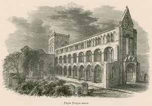 Abbaye de Jedburgh, vue du nord-ouest