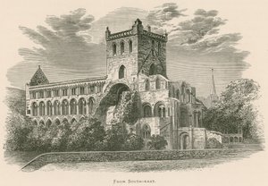 Abbaye de Jedburgh, vue du sud-est - Alexander Francis Lydon