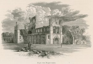 Abbaye de Kirkstall, du nord-ouest
